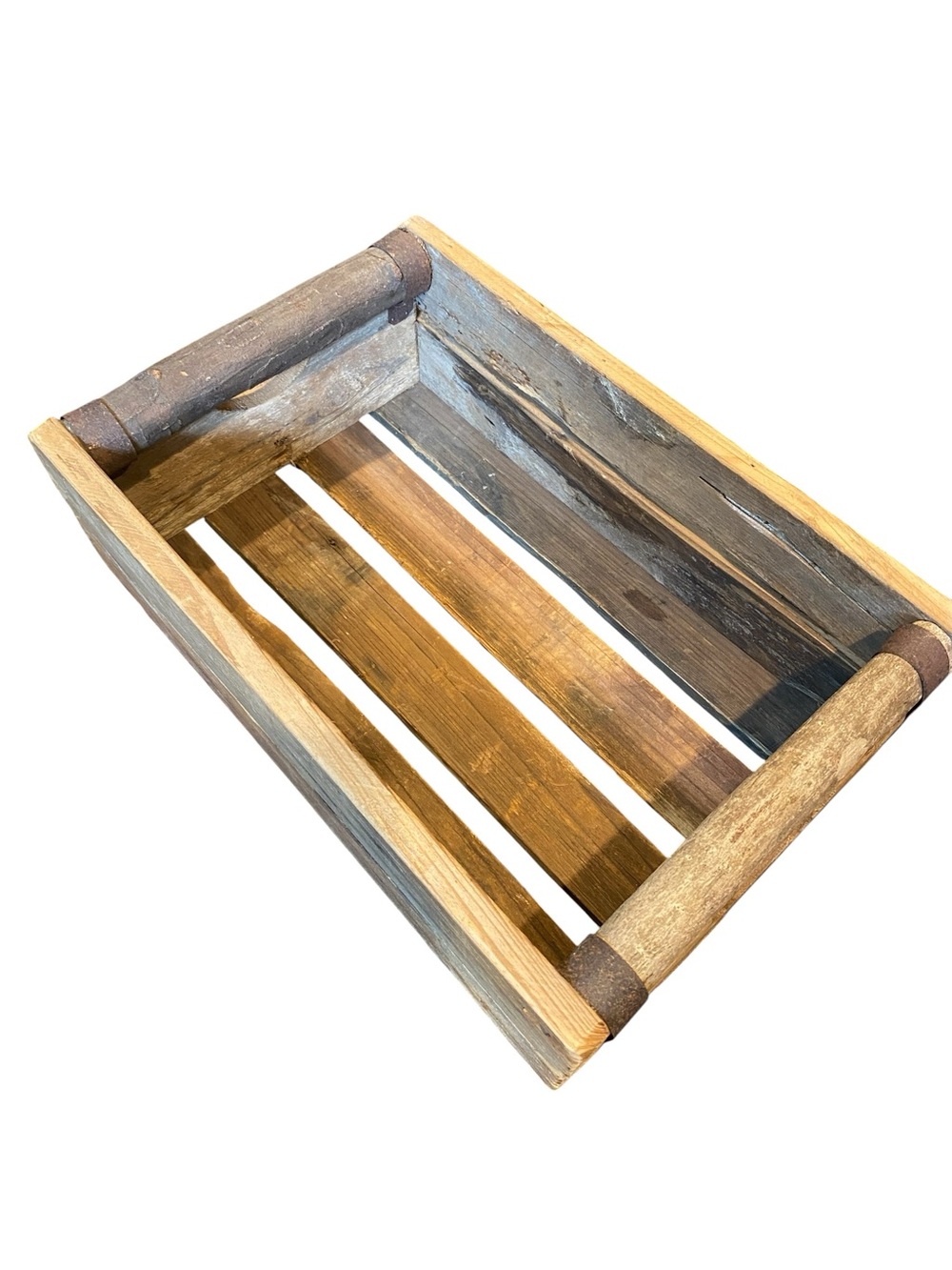 HANDMADE RUSTIC VINTAGE WOOD CRATE - Picture 3 of 7